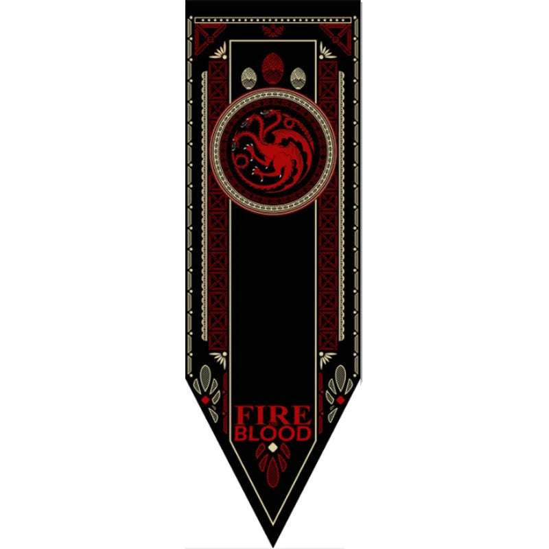 Game of Thrones Noble House Sigil Banner – Wolf & Dragon Edition