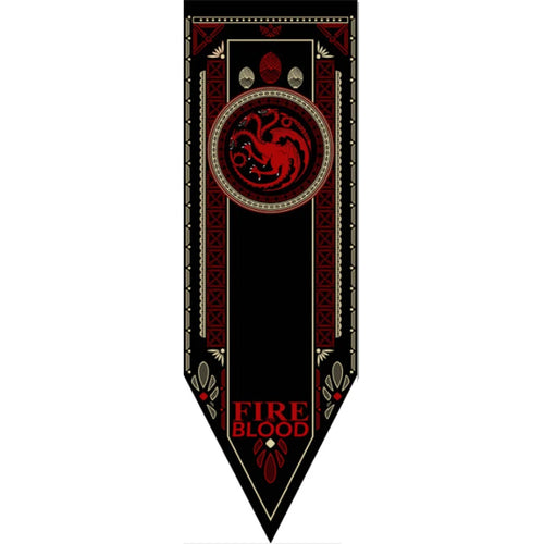 Game of Thrones Noble House Sigil Banner – Wolf & Dragon Edition