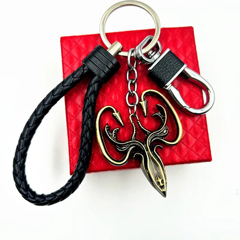 The Winterfell Warden: House Stark Direwolf Keychain