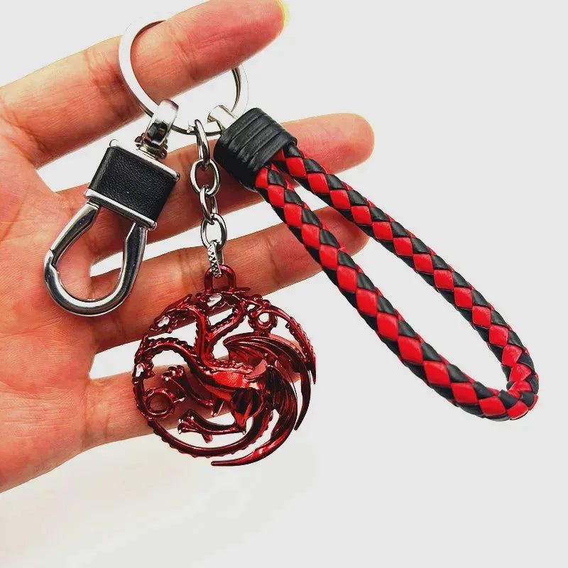 The Winterfell Warden: House Stark Direwolf Keychain