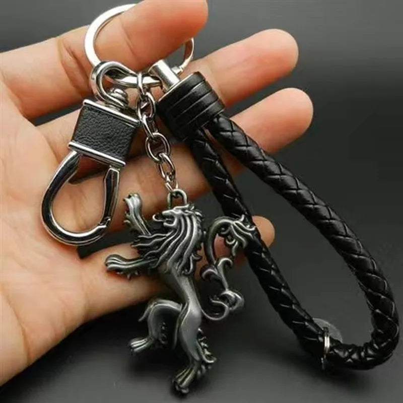 The Winterfell Warden: House Stark Direwolf Keychain