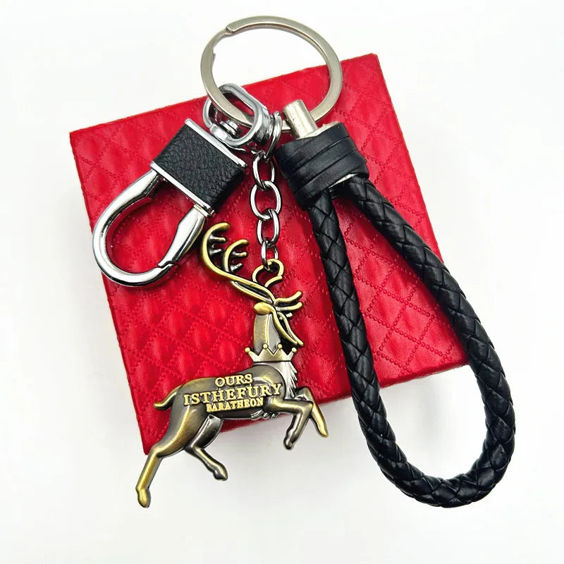 The Winterfell Warden: House Stark Direwolf Keychain