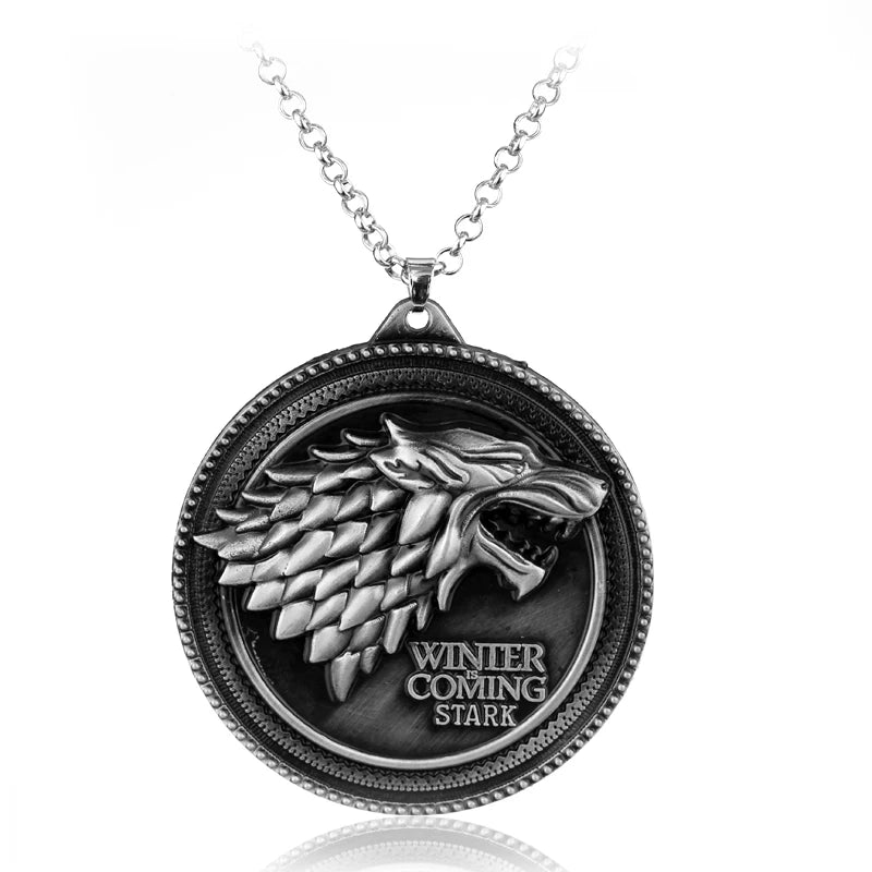 Winter Wolf Sigil Keychain
